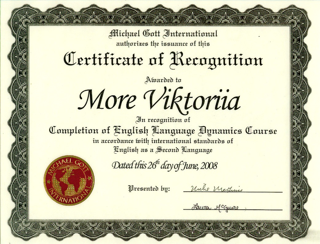 appreciation award certificate