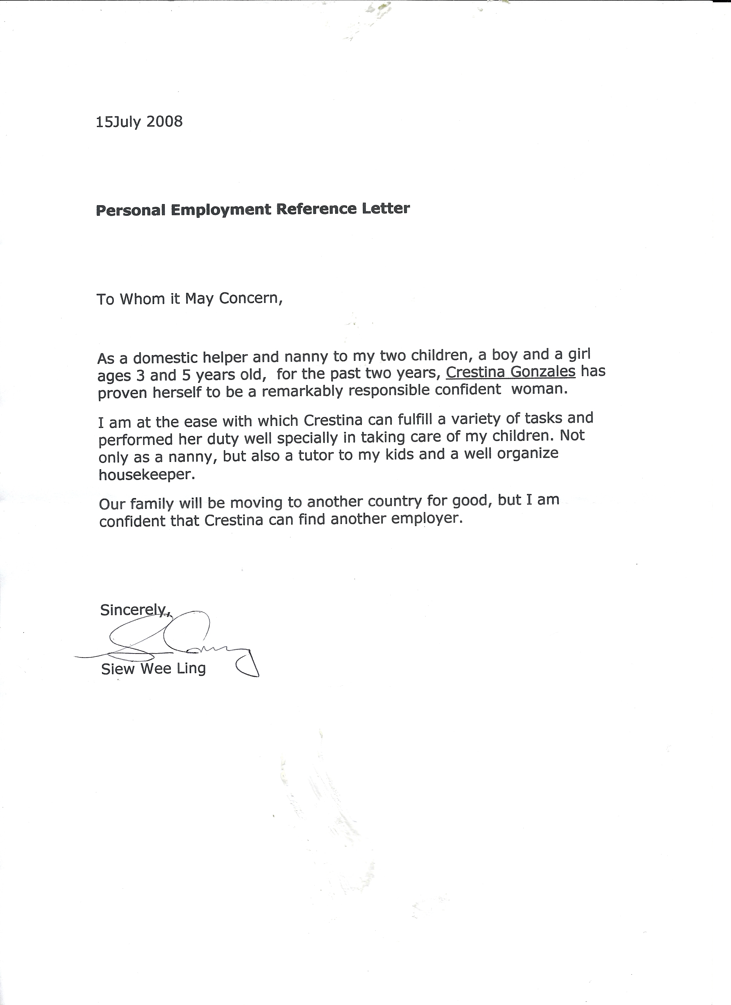 Reference Letter Nanny EFIMORENA nanny-reference-letter-template-uk-letter-resume-template